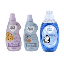Kit Lava Roupas + Amaciante Delicado Suave Bebê Zero a Dois Kit Lava Roupas + Amaciante Delicado Suave Bebê Zero a Dois