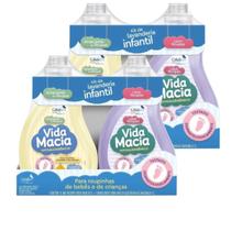 Kit Lava-Roupas Bebê com 2 Lava-Roupas 1L + 2 Amaciante de Roupas Glicerina e Camomila 1L Kit Lava-Roupas Bebê com 2 Lava-Roupas 1L + 2 Amaciante de Roupas Glicerina e Camomila 1L