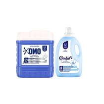 Kit Lava Roupas Omo Perfect White 7L + Amaciante Comfort 5L