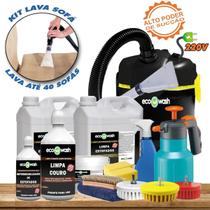 Kit Lava Sofá Profissional + Aspirador + Escovas Giratórias