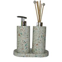 Kit lavabo Bali em Granilite cor Abelharuco ConcretAM