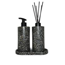 Kit lavabo Bali em Granilite cor Garibaldi ConcretAM