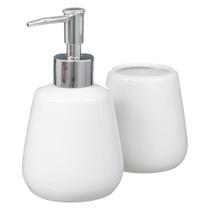 Kit Lavabo Banheiro 2 Peças Sabonete Líquido Escova / 940