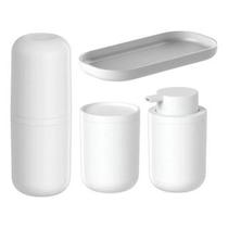Kit Lavabo Banheiro 4 Peças Bold Fosco Premium Resistente Ou F6229 Kit Lavabo Banheiro 4 Peças Bold Fosco Premium Resistente Ou F6229