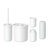 Kit Lavabo Banheiro 5 Peças Bold Fosco Premium Resistente Ou