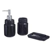 Kit Lavabo Banheiro Acessórios Porta Sabonete Líquido 646 Kit Lavabo Banheiro Acessórios Porta Sabonete Líquido 646