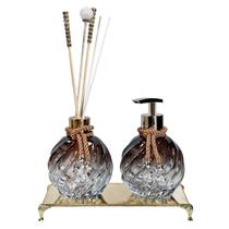 Kit Lavabo Banheiro C/ Saboneteira Difusor Espiral E Bandeja Kit Lavabo Banheiro C/ Saboneteira Difusor Espiral E Bandeja