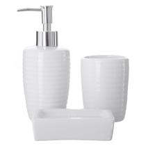 Kit Lavabo Banheiro Conjunto Escova Sabonete Líquido / 488 - PGB