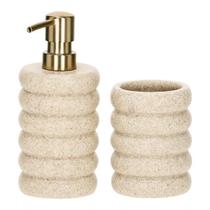 Kit Lavabo Banheiro Dispenser Porta Sabonete Líquido E Copo Porta Escovas Decorativo Em Poliresina Kit Lavabo Banheiro Dispenser Porta Sabonete Líquido E Copo Porta Escovas Decorativo Em Poliresina