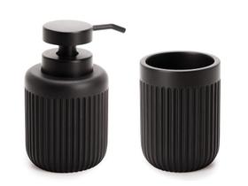 Kit Lavabo Banheiro Dispenser Sabonete Líquido Porta Escova Kit Lavabo Banheiro Dispenser Sabonete Líquido Porta Escova