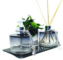 Kit lavabo banheiro picolo fume 240ml