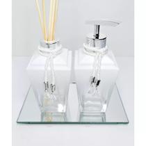 Kit lavabo branco degrade piramide 250ml + bandeja Kit lavabo branco degrade piramide 250ml + bandeja