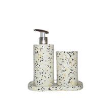 Kit lavabo Capri em Granilite cor Bem-te-vi ConcretAM Kit lavabo Capri em Granilite cor Bem-te-vi ConcretAM