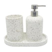 Kit Lavabo Cimento Granilite 3 Peças - Mart Collection Kit Lavabo Cimento Granilite 3 Peças - Mart Collection