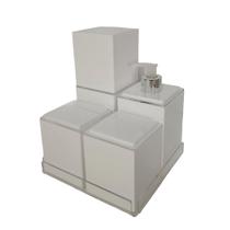Kit lavabo completo com 5 peças luxo premium acrílico porta escovas dispenser Kit lavabo completo com 5 peças luxo premium acrílico porta escovas dispenser
