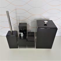 Kit lavabo completo com 7 peças luxo premium acrílico - Fábrica de utilidades