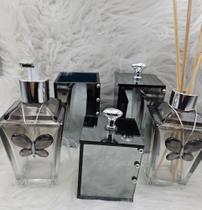 Kit Lavabo completo com Porta Escovas SEM tampa e Porta Cotonetes