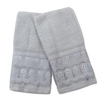 Kit Lavabo Cristal Renascenca 2 Peças 30X50Cm Cinza Kit Lavabo Cristal Renascenca 2 Peças 30X50Cm Cinza