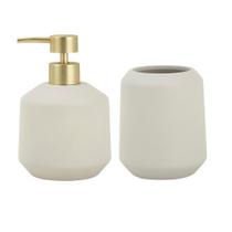 Kit Lavabo de Cimento Cinza Claro - 2 peças Kit Lavabo de Cimento Cinza Claro - 2 peças