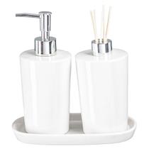 Kit Lavabo Difusor Banheiro Porta Sabonete Líquido Pia / 187 Kit Lavabo Difusor Banheiro Porta Sabonete Líquido Pia / 187