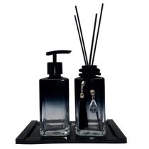 Kit Lavabo Difusor Cubo Preto Degrade 250Ml