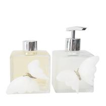 Kit Lavabo Difusor E Saboneteira Borboleta Com Cromado Prata