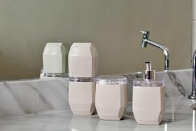 Kit Lavabo e banheiro diamante creme