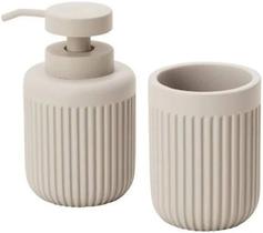 Kit Lavabo Em Cimento Cinza (2 peças) - Mart Kit Lavabo Em Cimento Cinza (2 peças) - Mart