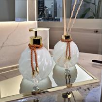 Kit Lavabo Espiral Branco Decoração Completo De Vidro Luxo Difusor Presente Casamento Kit Lavabo Espiral Branco Decoração Completo De Vidro Luxo Difusor Presente Casamento