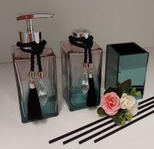 Kit Lavabo Luxo com Porta Escova de Dentes