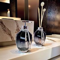 Kit Lavabo Preto Banheiro Completo Vidro Super Luxo Presente Turmalina Kit Lavabo Preto Banheiro Completo Vidro Super Luxo Presente Turmalina