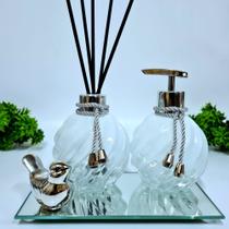 Kit Lavabo, Saboneteira, Difusor E Acessórios( Espiral )