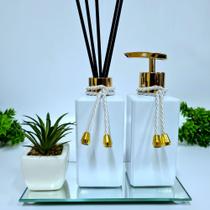 Kit Lavabo, Saboneteira, Difusor E Acessórios ( Square) Kit Lavabo, Saboneteira, Difusor E Acessórios ( Square)