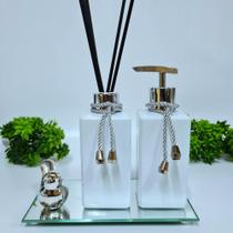 Kit Lavabo, Saboneteira, Difusor E Acessórios ( Square)