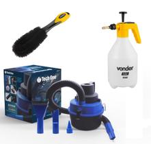 Kit Lavação Automotivo Aspirador, Escova E Pulverizador 1,5l Vd Kit Lavação Automotivo Aspirador, Escova E Pulverizador 1,5l Vd