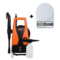 Kit Lavadora Alta Pressao Pw1450td 1520lbs 220v B&d + Balança Digital 10kg Ud130 123util Maxximus