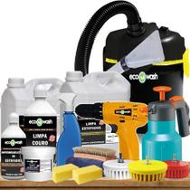 Kit Lavagem A Seco De Estofados + Aspirador + Parafusadeira