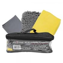 Kit lavagem automotiva 3 pecas Kit lavagem automotiva 3 pecas