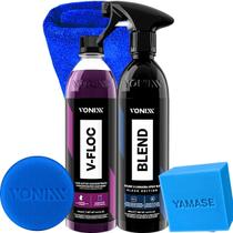 Kit Lavagem Automotiva de Carro Preto Cera Blend Black Shampoo Lava Autos V-Floc Kit Lavagem Automotiva de Carro Preto Cera Blend Black Shampoo Lava Autos V-Floc