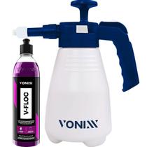 Kit lavagem automotiva shampoo concentrado ph neutro pulverizador vonixx