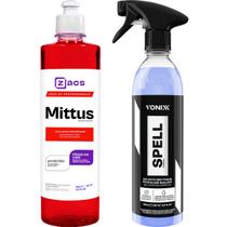 Kit Lavagem Brilho Proteção Vidros Mittus Zacs E Spell Kit Lavagem Brilho Proteção Vidros Mittus Zacs E Spell