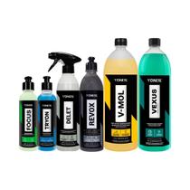 Kit Lavagem Completa Vonixx Vmol Shampoo Vexus Motor Delet Pneu Revox Selante Focus Chuva Acida Tryon Plásticos