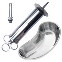 Kit Lavagem De Ouvido Seringa 100ml + Cuba Rim 20cm Kit Lavagem De Ouvido Seringa 100ml + Cuba Rim 20cm