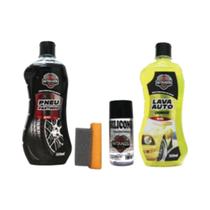 Kit Lavagem Limpeza Acabamento Automotivo Gitanes 5 peças Kit Lavagem Limpeza Acabamento Automotivo Gitanes 5 peças
