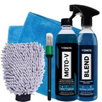 Kit Lavagem Moto-v Blend Toalha Secagem Pincel Luva Vonixx Kit Lavagem Moto-v Blend Toalha Secagem Pincel Luva Vonixx