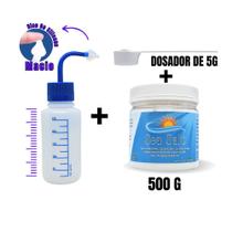 Kit Lavagem Nasal Garrafinha 250ml + Sal 500g c/ Dosador