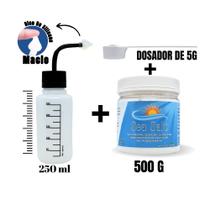 Kit Lavagem Nasal Garrafinha 250ml + Sal 500g c/ Dosador