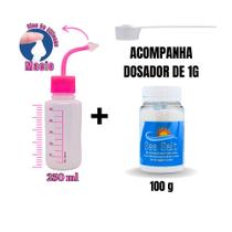 Kit Lavagem Nasal Garrafinha 250ml + Sal S/ Iodo 100g