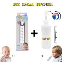 Kit Lavagem Nasal Infantil Seringa + Dispositivo 125ml - Ecommerce Farma