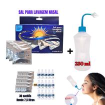 Kit Lavagem Nasal Sal c/30 Sachês + Dispositivo Bico Curvo Kit Lavagem Nasal Sal c/30 Sachês + Dispositivo Bico Curvo